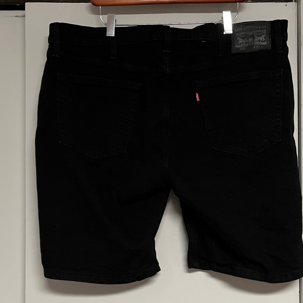 Levi's Black Denim Shorts for Men 40 - Picture 2 of 14
